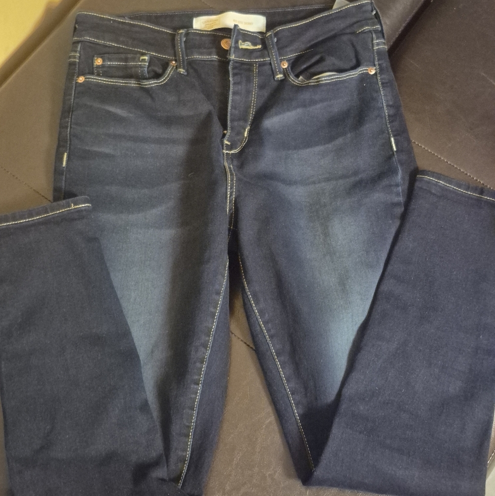 Levi Strauss Women’s Dark Blue Stretch Denim Jeans